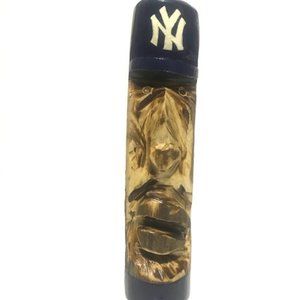 Wood Carving of New York Baseball Player